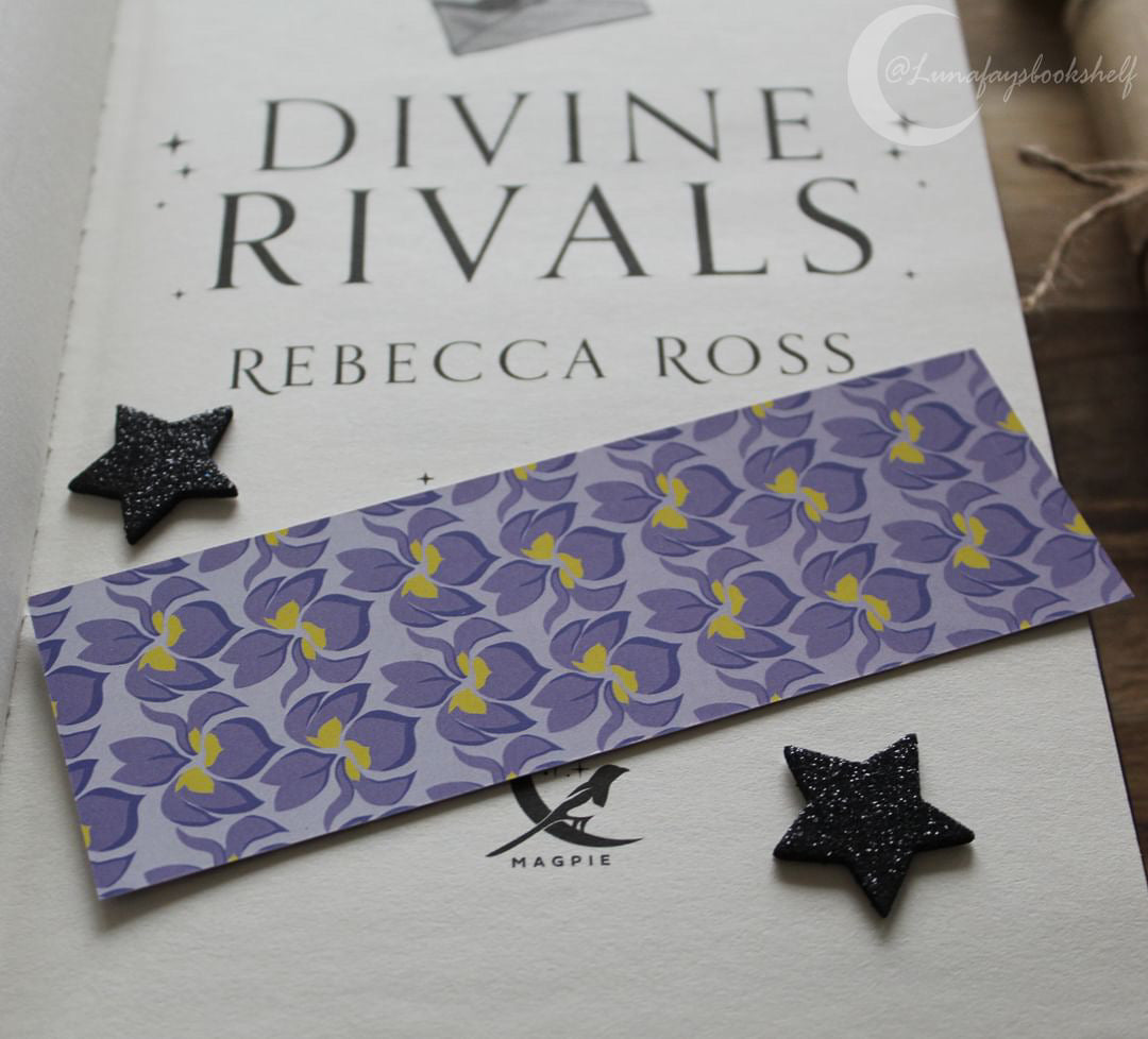 Iris double sided bookmark