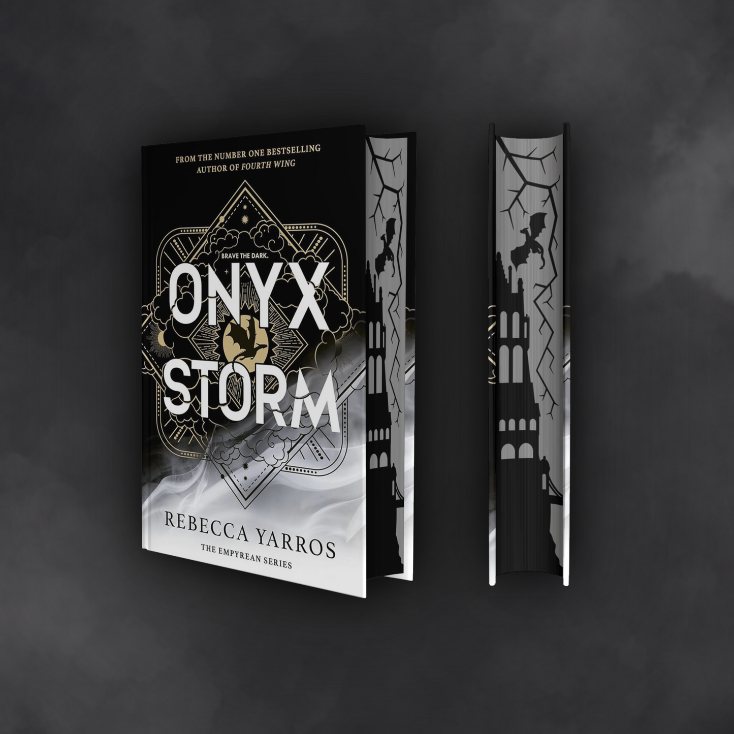 Onyx Storm Sprayed Edge Hardback (UK edition)