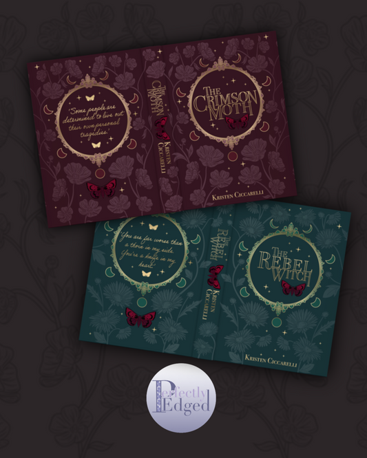 Dust Jackets - The Crimson Moth Duology by Kristen Ciccarelli BUNDLE DEAL (To fit UK hardbacks)