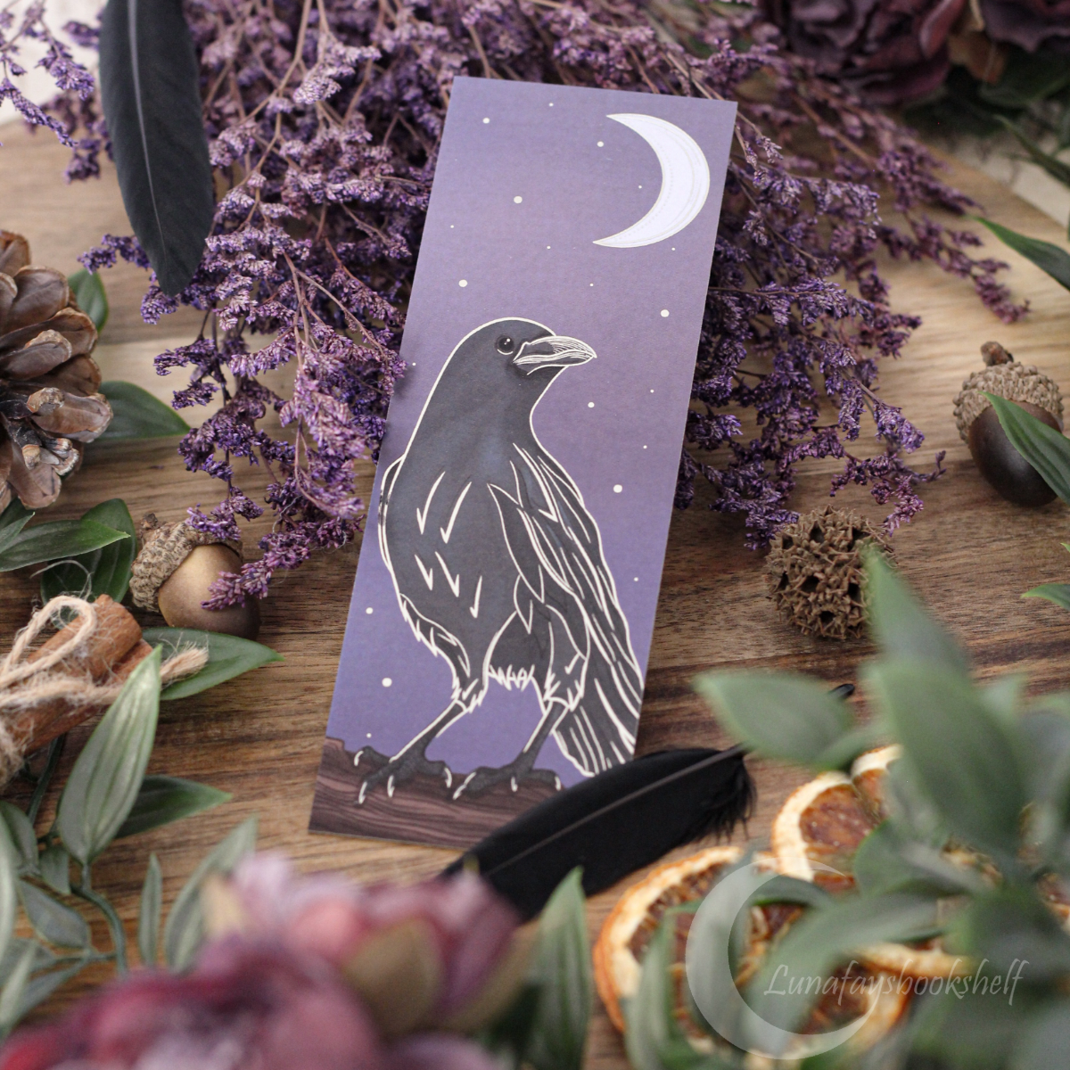 Fox and Raven bookmark set