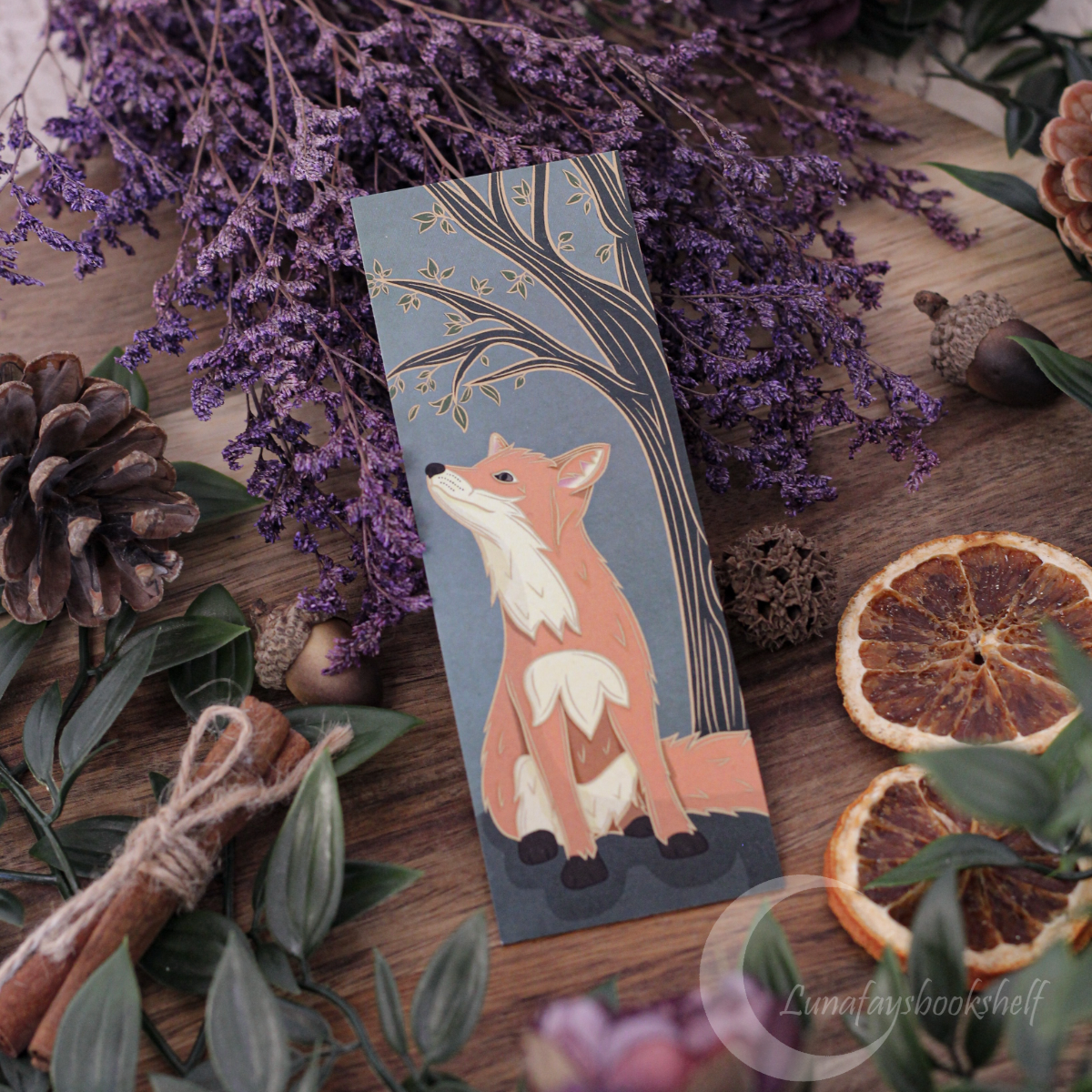 Fox and Raven bookmark set